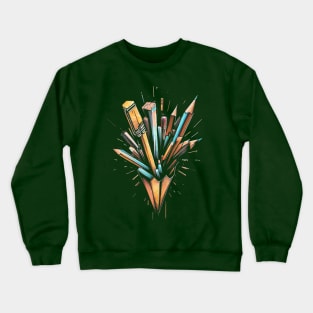 Back-to-School-Pencil Crewneck Sweatshirt